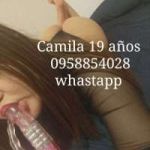 camila 19 años 0958854028 whatsapp 45$ la hora 