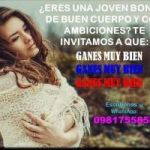 SI ERES BONITA, CULTA Y CON BUENAS COSTUMBRES TE INVITAMOS A GANAR MUY BIEN